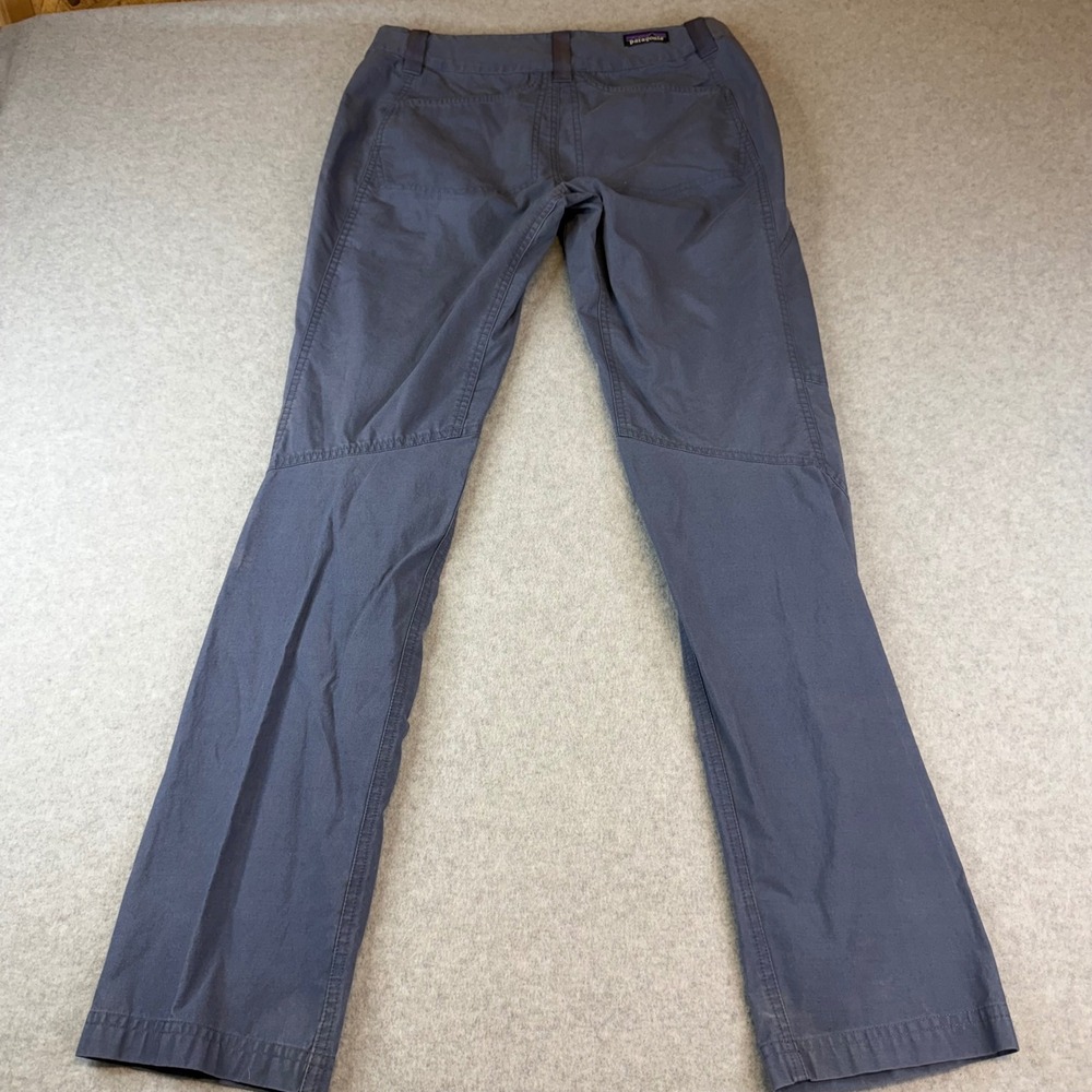 Patagonia Happy Hike Studio Pants Blue Gray Organic Cotton Blend Size 8 83086 - Picture 10 of 10